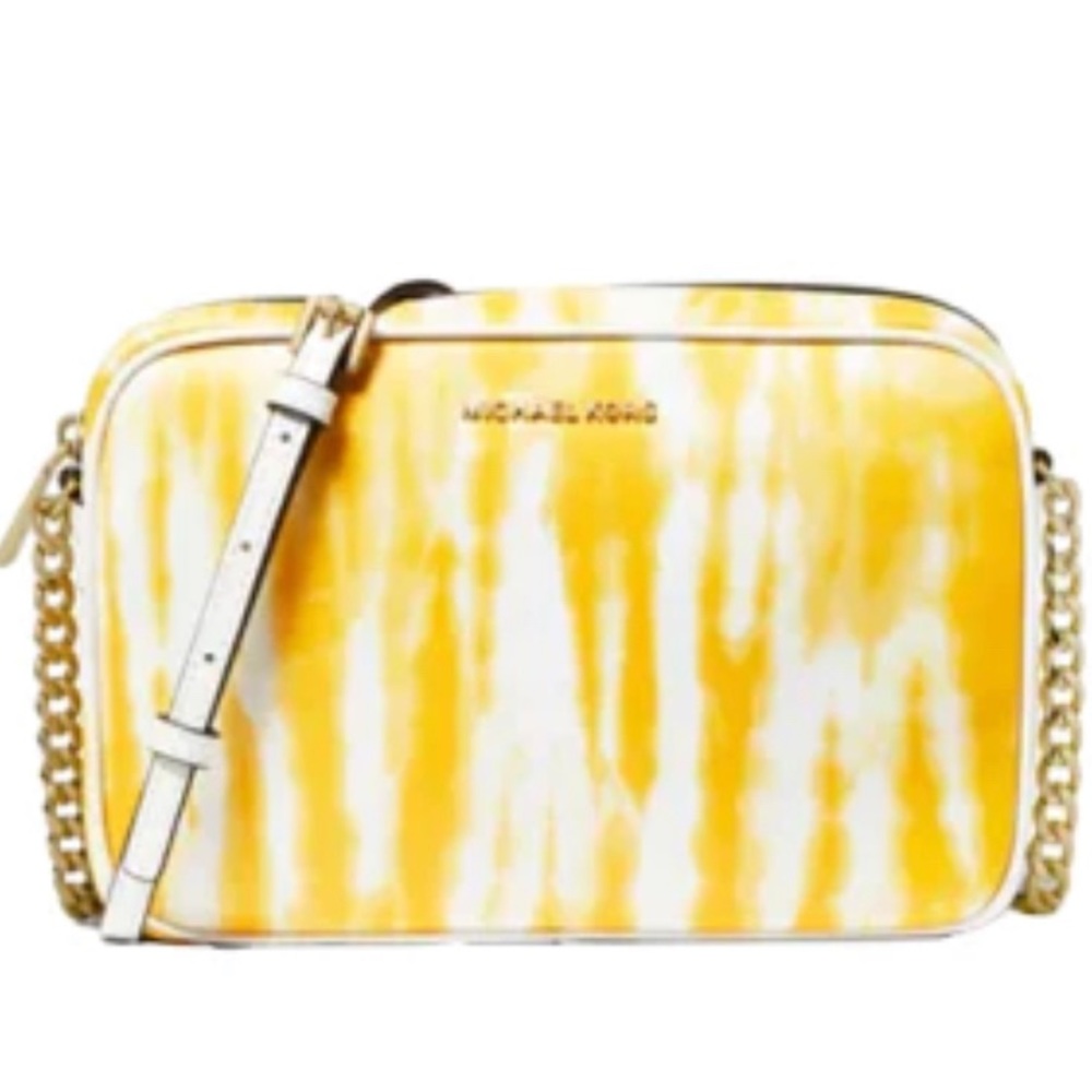 Michael Kors yellow crossbody purse